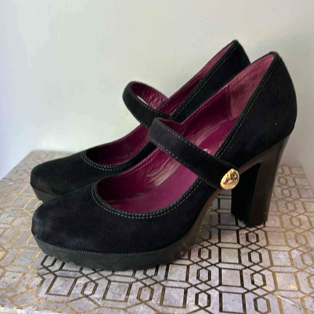 Coach Black Mary Jane Heels
